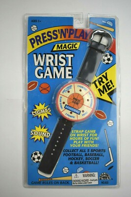 Vintage Press N Play Magic Wrist Game Basketball Watch Strap 1994