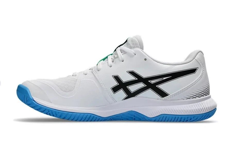 Asics Uomo GEL-TACTIC 12 Squash Badminton Scarpe Indoor Scarpe 1071A090 102 - Immagine 2 di 4