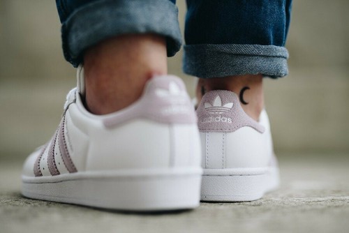 Women Adidas Superstar Running shoes white pink sneakers ( EE7400 ) , size:  9.5 | eBay