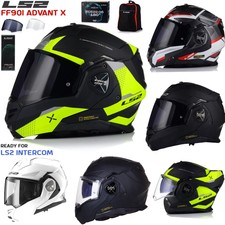 LS2 FF901 ADVANT X FLIP UP FRONT MODULAR DUAL VISOR MOTORBIKE MOTORCYCLE HELMET