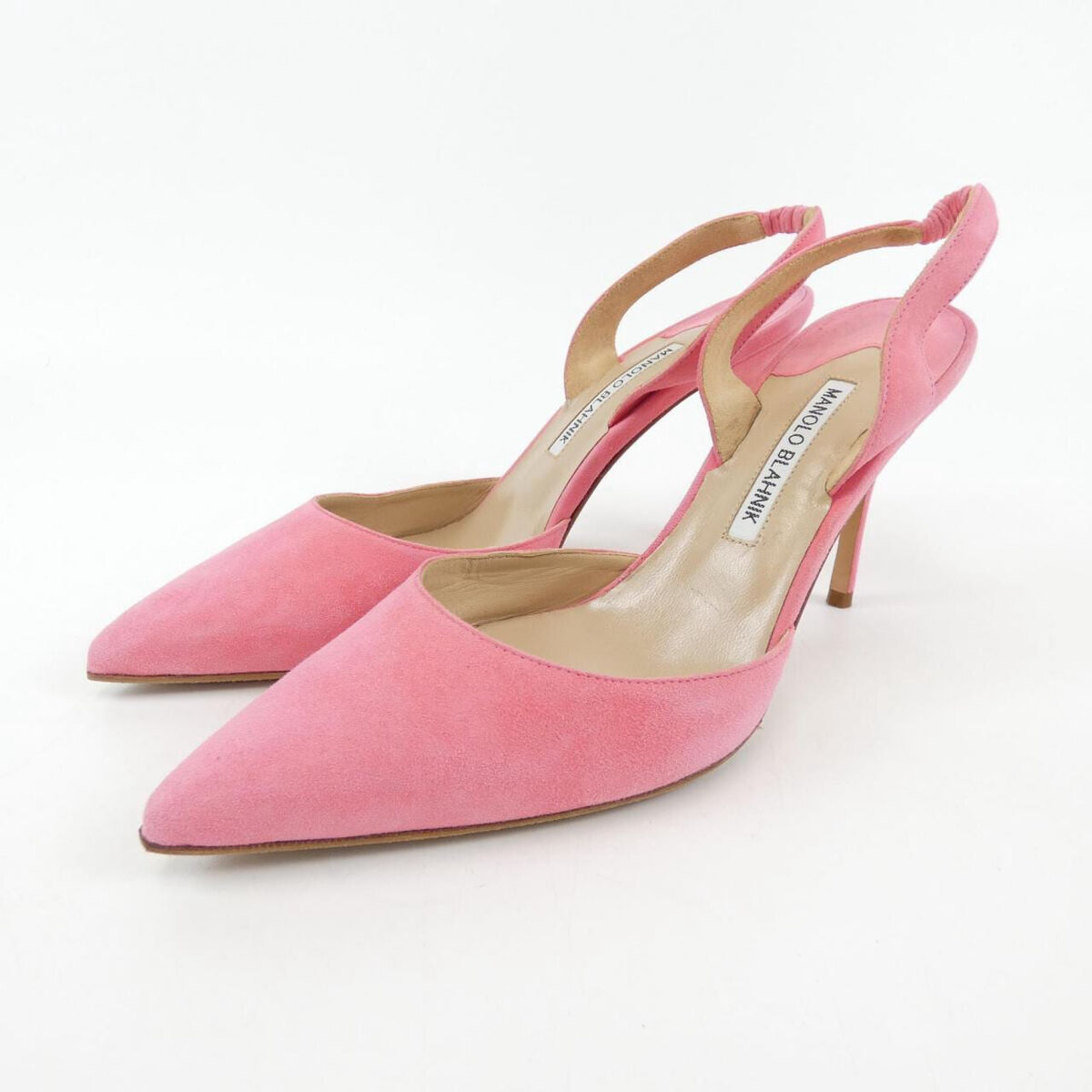 Manolo Blahnik Women's Pointed Toe Suede Slingback Pumps in Manolo Blahnik Women's Pointed Toe Suede Slingback Pumps in