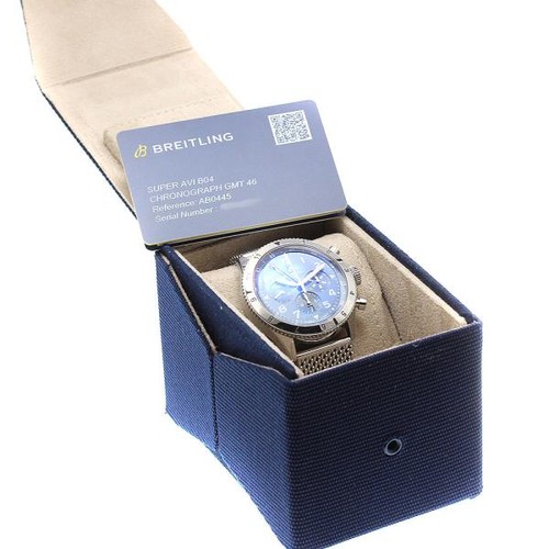 BREITLING SUPEROCEAN B04 AB0445 45mm SS Navy #C1931