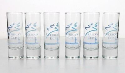AMERICAS CUP 2000 Neuseeland x 6 Schnapsgläser - Segeln