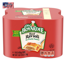 Chef Boyardee Beef Ravioli, 15 Oz, 4 Pack