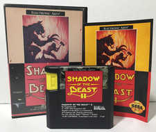 COMPLETE Shadow of the Beast II 2 SEGA GENESIS Manual CIB - TESTED & WORKING