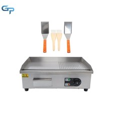 22in Stainless Steel Griddle, Adjustable Temp Control for Precision Cooking