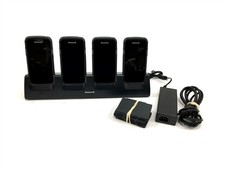 Set of 4 Honeywell Dolphin CT50 CT50LFN Handheld Computer w/ Charging Dock