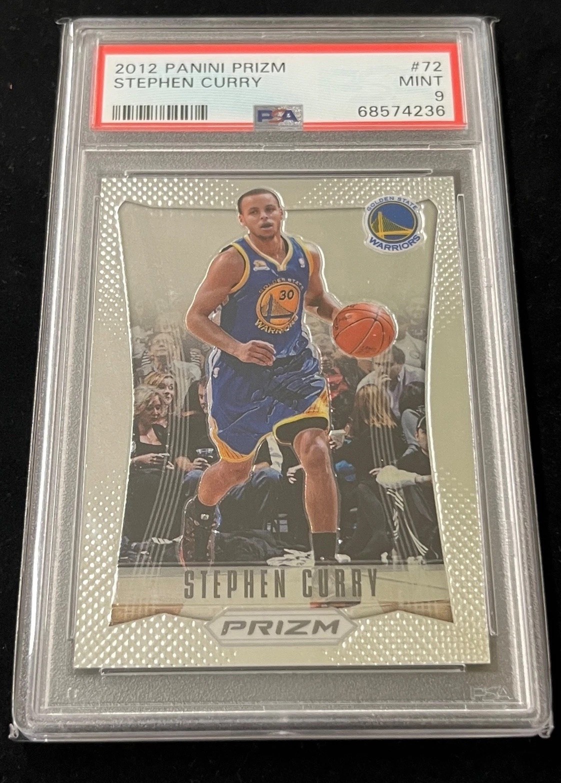 2012-2013 PANINI PRIZM STEPHEN CURRY #72 PSA 9