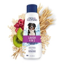 4-in-1 Dog Shampoo and Conditioner for Fresh and Soothing Lavish Baths 22 oz