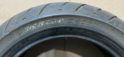 Harley Tire Dunlop Rear D407T 180/65B16 M/C 18H off a Lowrider ST
