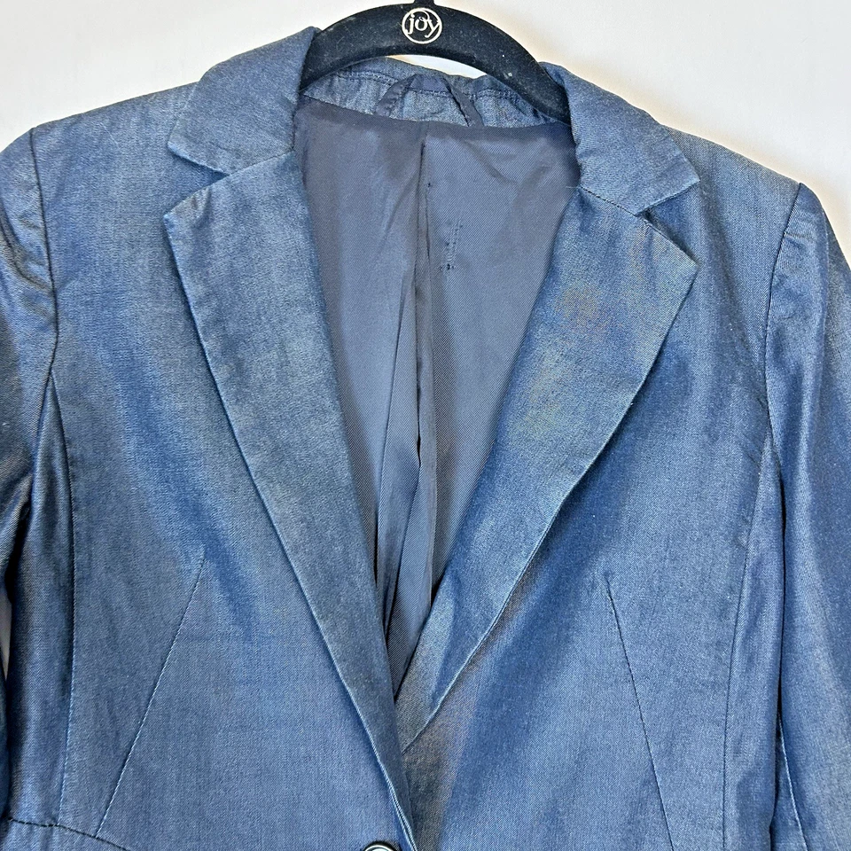 Chaqueta Armani Exchange Mujer 4 Azul Blazer Azul Marino Negocios Trabajo Carrera Foto 4 de 4