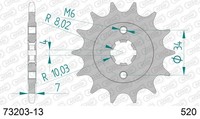 Ritzel Antriebsritzel 13-ZäHne 520-Teilung FüR KTM Duke 200 Bj. 2012-2014