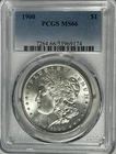 1900  MORGAN DOLLAR PCGS MS 66