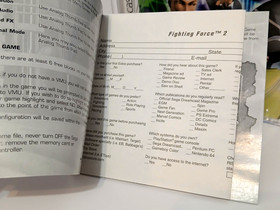 Fighting Force 2 (Sega Dreamcast, 1999) Complete w/ Reg. Card CIB Tested & Works