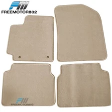 Floor Mats Fits 09-13 Toyota Corolla Car Carpet Front & Rear Beige Nylon
