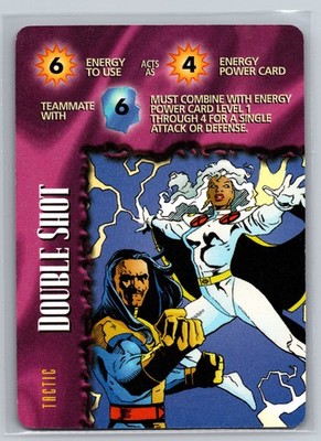 1997 Marvel OverPower Double Shot Energy Tactic Storm Mandarin Fleer Card