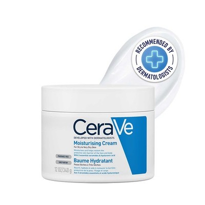 CeraVe Feuchtigkeitscremetopf mit 3 Essential 340 g (1er Pack), Creme 