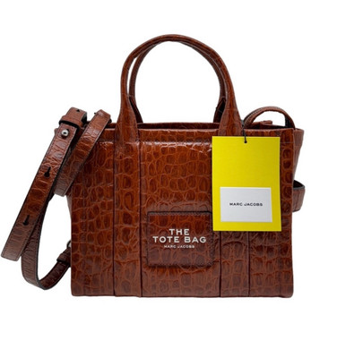 Marc Jacobs New With Tags The Small Tote Spice Brown Croc
