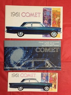 1961 MERCURY "COMET" Car Dealer Brochures (LOT 3)