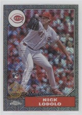 2022 Update 1987 Topps Chrome Silver Pack Series Mojo Black /199 Nick Lodolo fm0