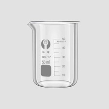 50ml Glass Beaker Borosilicate Glass Beakers Chemistry Laboratory Glassware