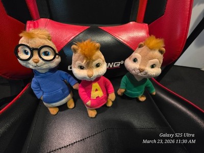 Ty Set Of 3: Alvin And the Chipmunks Beanie Baby