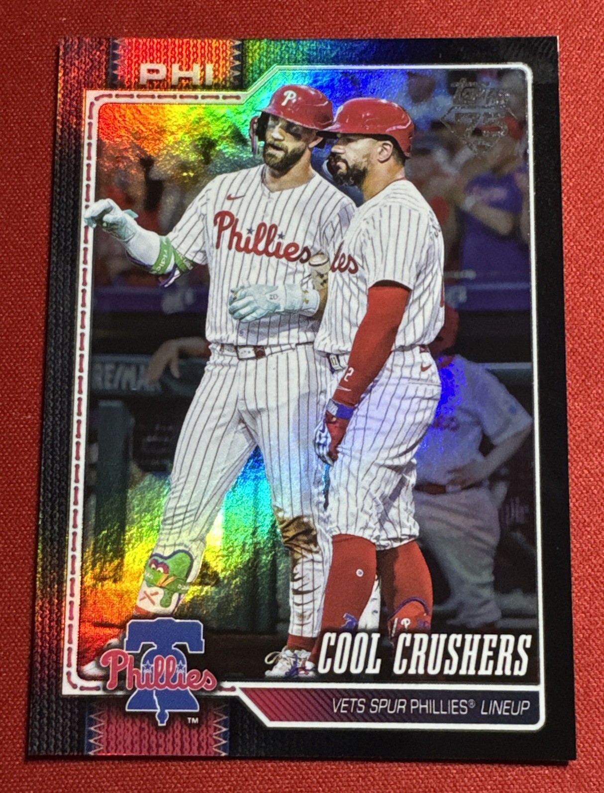 2026 Topps Series 1 Harper Schwarber Cool Crushers #197 Phillies 06/10! SSP! SP!