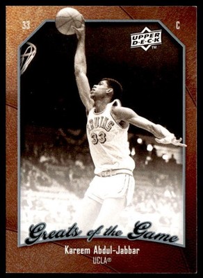 2009-10 Upper Deck Greats of the Game #65 Kareem Abdul-Jabbar