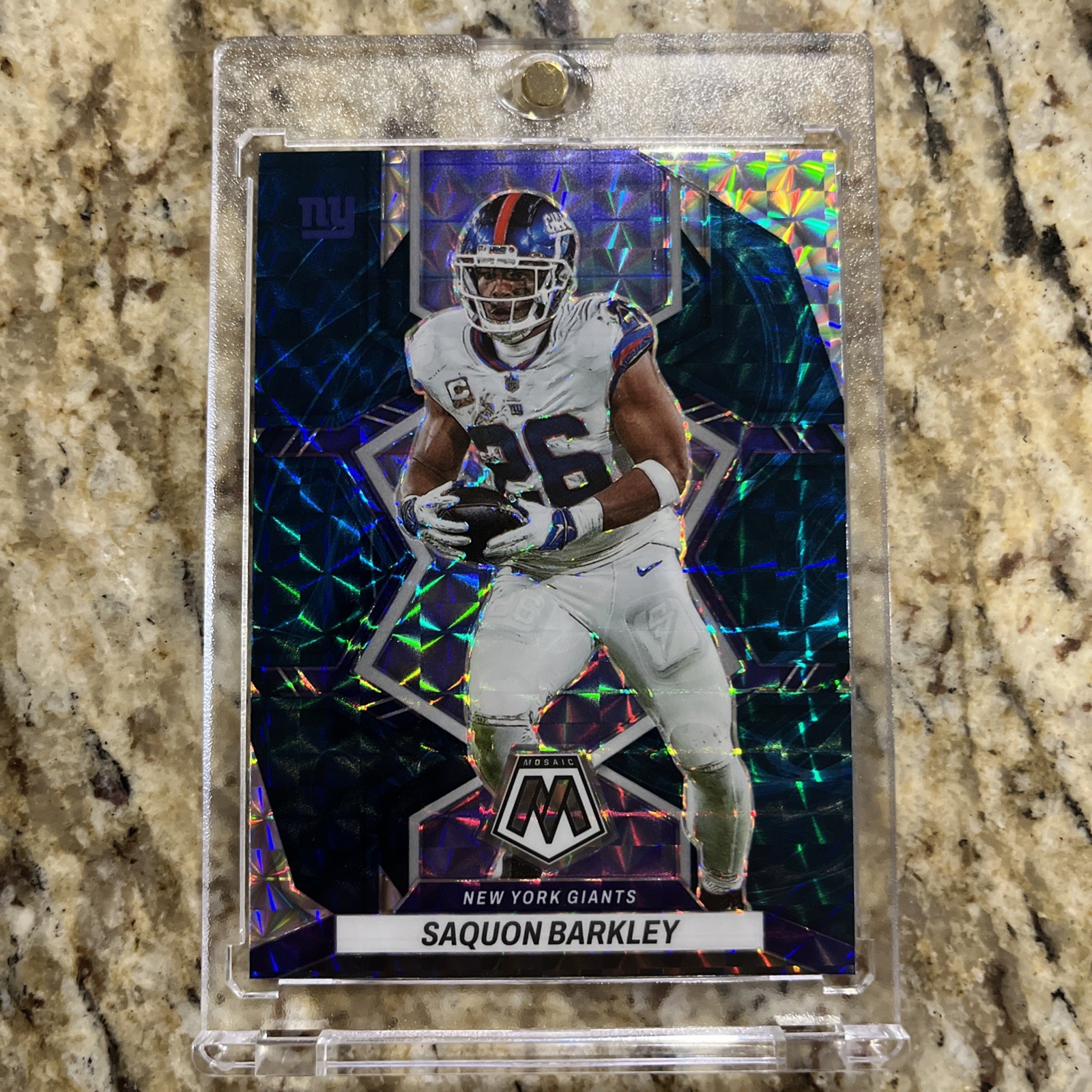 2022 Panini Mosaic - Saquon Barkley #146 Genesis Mosaic Prizm
