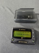Vintage Motorola Metrocall FLEX Pager Beeper Model A06GJB5806AA Holster Tested