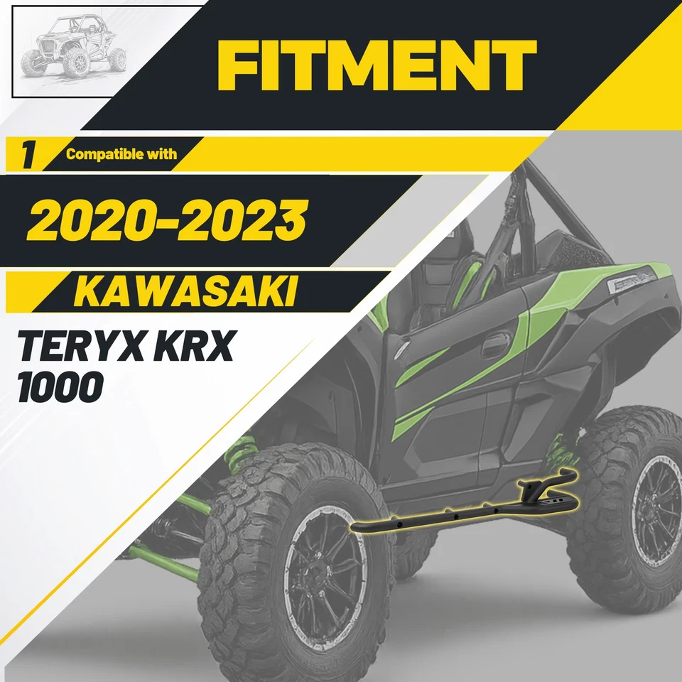 Rock Sliders Side Nerf Bars For 2020-2026 Kawasaki Teryx KRX 1000 #99994-1314 - Image 2 of 4
