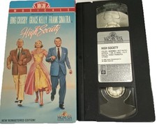 MGM/UA Home Video High Society Remastered Musicals VHS Crosby Kelly Sinatra