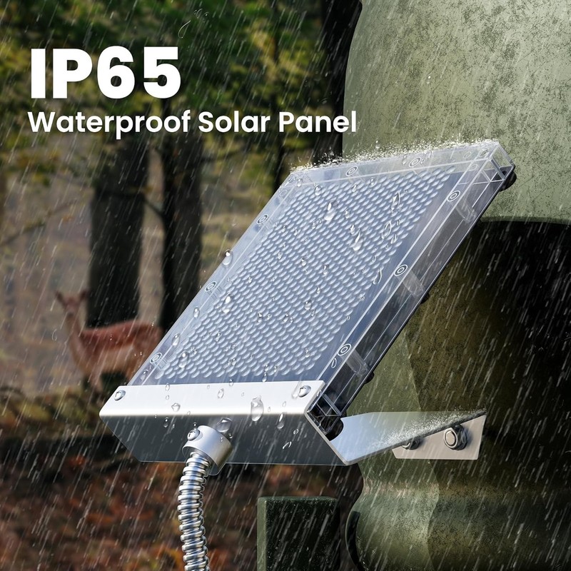 12V Solar Panel 1.7W Deer Feeder or Trail Camera or ??, battery charger & mount
