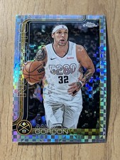 2025-26 Topps Chrome Aaron Gordon X-Fractor Refractor #100 Nuggets