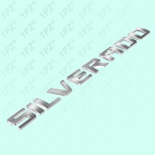 Chrome 3D Tailgate Letters ABS Inserts Decal ...