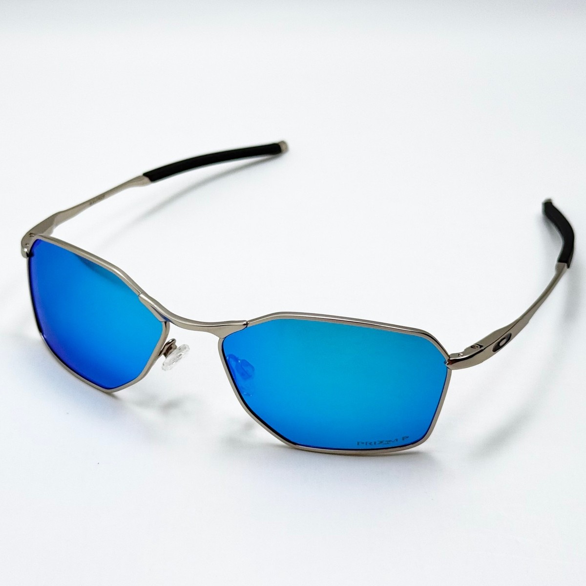 Oakley Savitar OO6047 Titanium Sunglasses Silver Prizm Sapphire