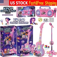 Cosplay KPOP Demon Hunters Music Microphone   Kids Toy Light-Up Singing Gift US