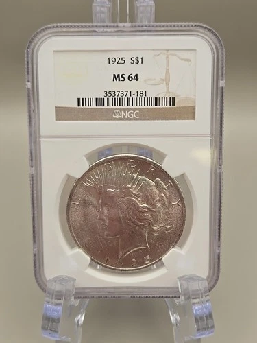 1925 Peace Silver Dollar $1 - NGC MS64
