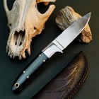 7.7" inch D2 Steel Hunting Knife Full Tang Resin Handle Fixed Blade + Sheath — photo 7