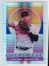 2021 Panini Chronicles Overdrive Gleyber Torres Hyper Prizm /299 #6 Yankees