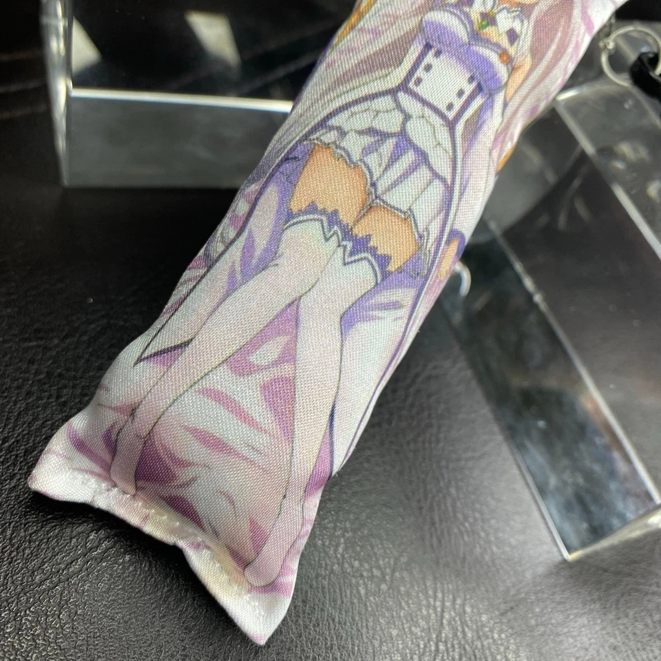 Handmade Anime Emilia from Re Zero Dakimakura Body Pillow Plush Keychain - Image 3 of 4