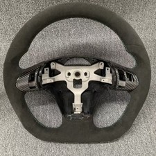 Real Carbon Fiber D-shaped Alcantara Steering Wheel For Corvette C6 2012-2013