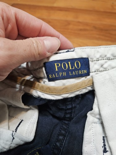 Polo Ralph Lauren Classic Chino Cargo Shorts Blue Mens Size 32 - Picture 10 of 20