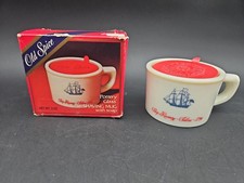 Vintage Old Spice Pottery Glass Shaving Mug with Original Soap In Box Unused