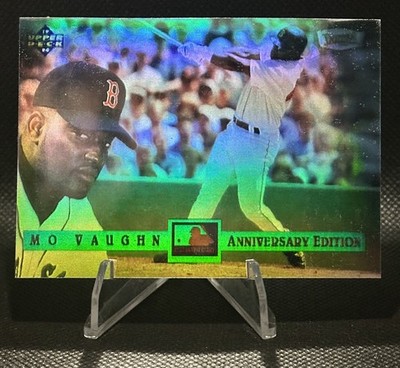 Rare WRONG BACK Denny s 1994 Anniversary Holo Card Mo Vaughn/Gary Sheffield