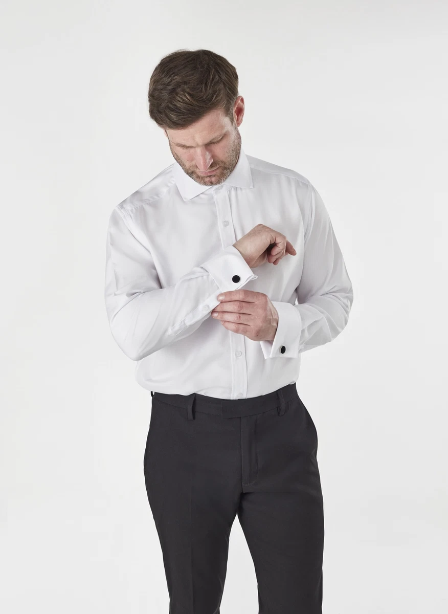 Mens white dress clearance shirts