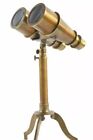 Antique Marine Table Standing Brass Telescope Binocular With Tripod Gift