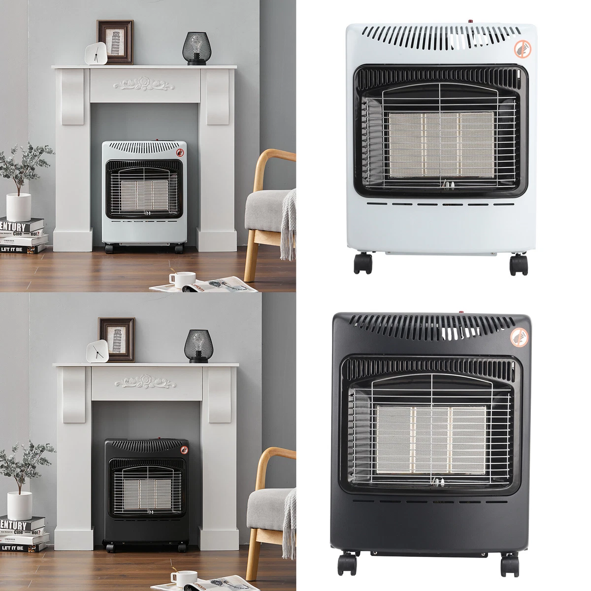 Pro Space Heater 4.2KW Calor Gas Butane Portable Cabinet Fire Warmer +  Regulator | eBay