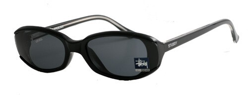 Stussy Paulina Sunglasses Black Smoke Frame/Smoke Lens ca. 2000 VTG - Picture 1 of 3