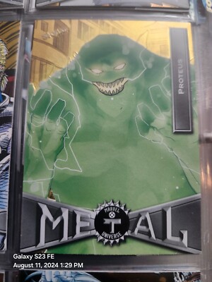 Marvel Trading Card Metal X Men Gold? Proteus